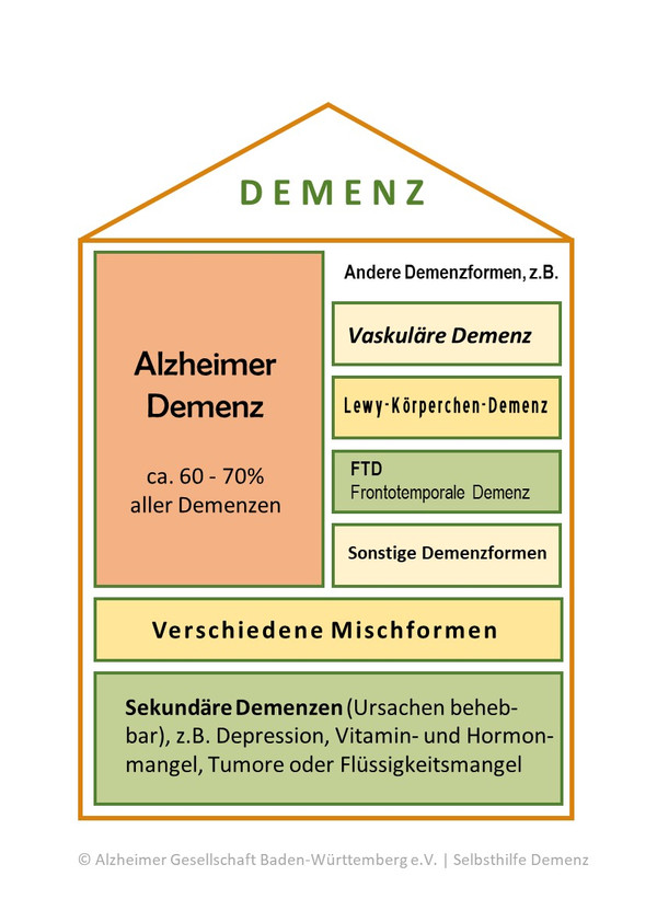 was ist der unterschied zwischen alzheimer und demenz